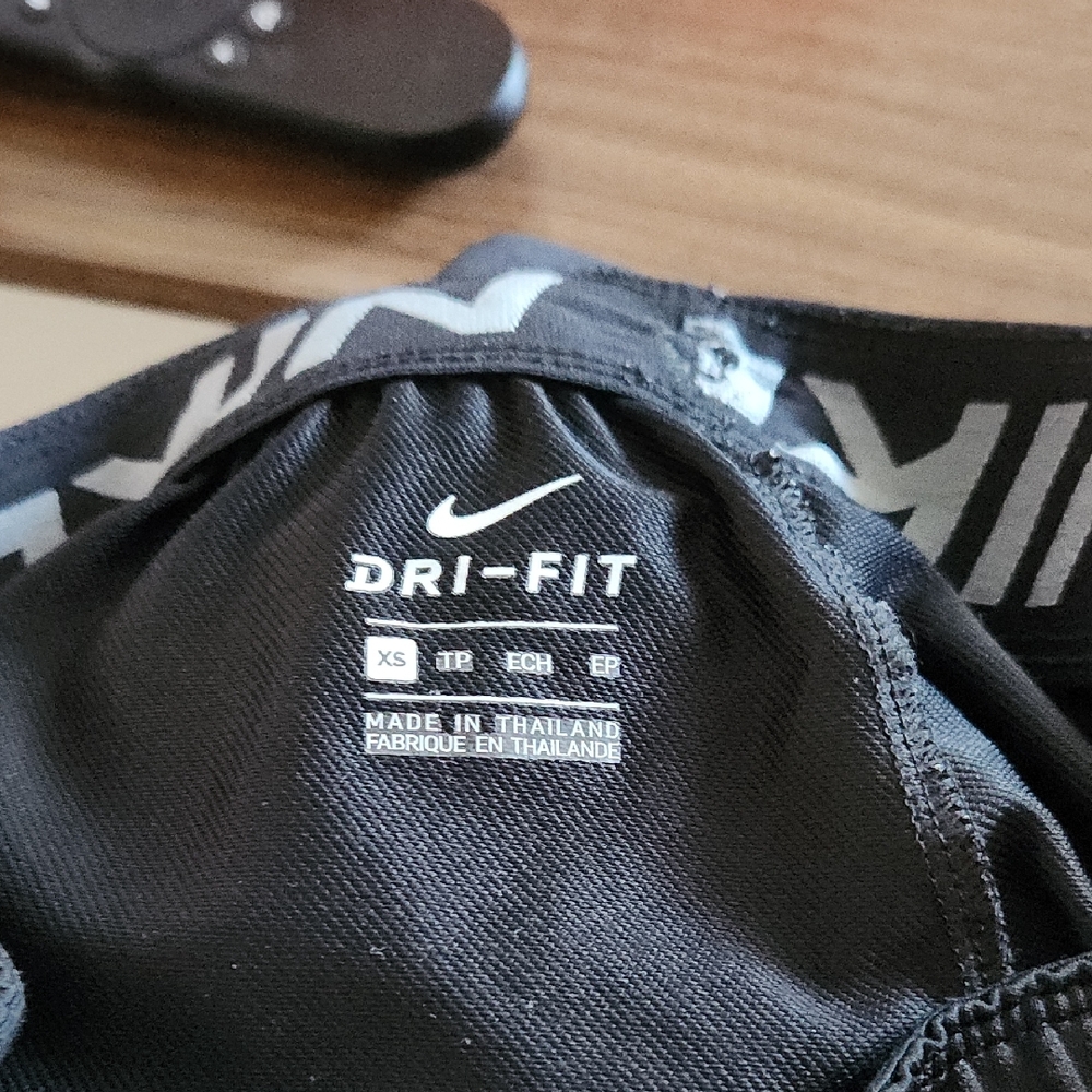 Nike Dri-FIT Black and Gray Sports Bra